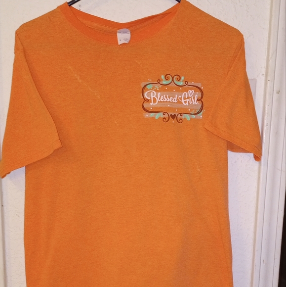 🐮 🐄 Blessed Girl Bible Verse  Short Sleeve T-Shirt - Picture 2 of 4